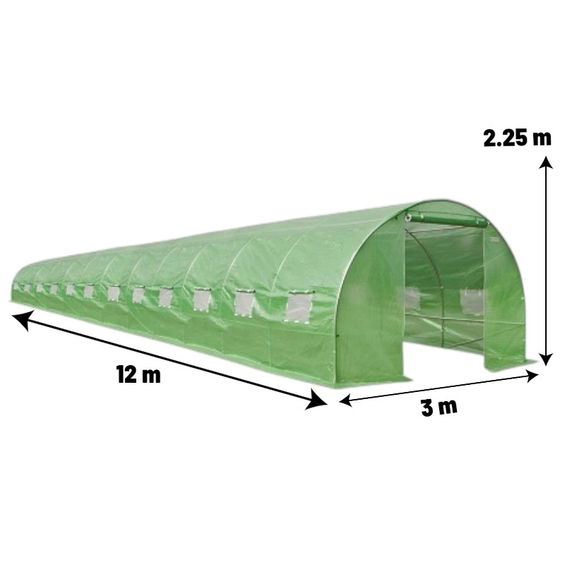 Seră de grădină Demetra 12×3×2.25 m