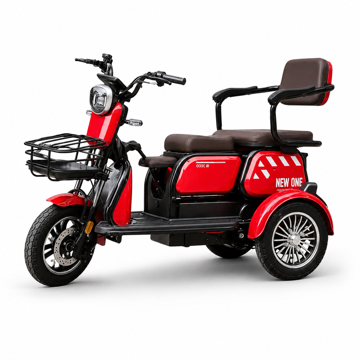 Triciclu electric New One HN-N7 Roșu 650W, 60V/20Ah