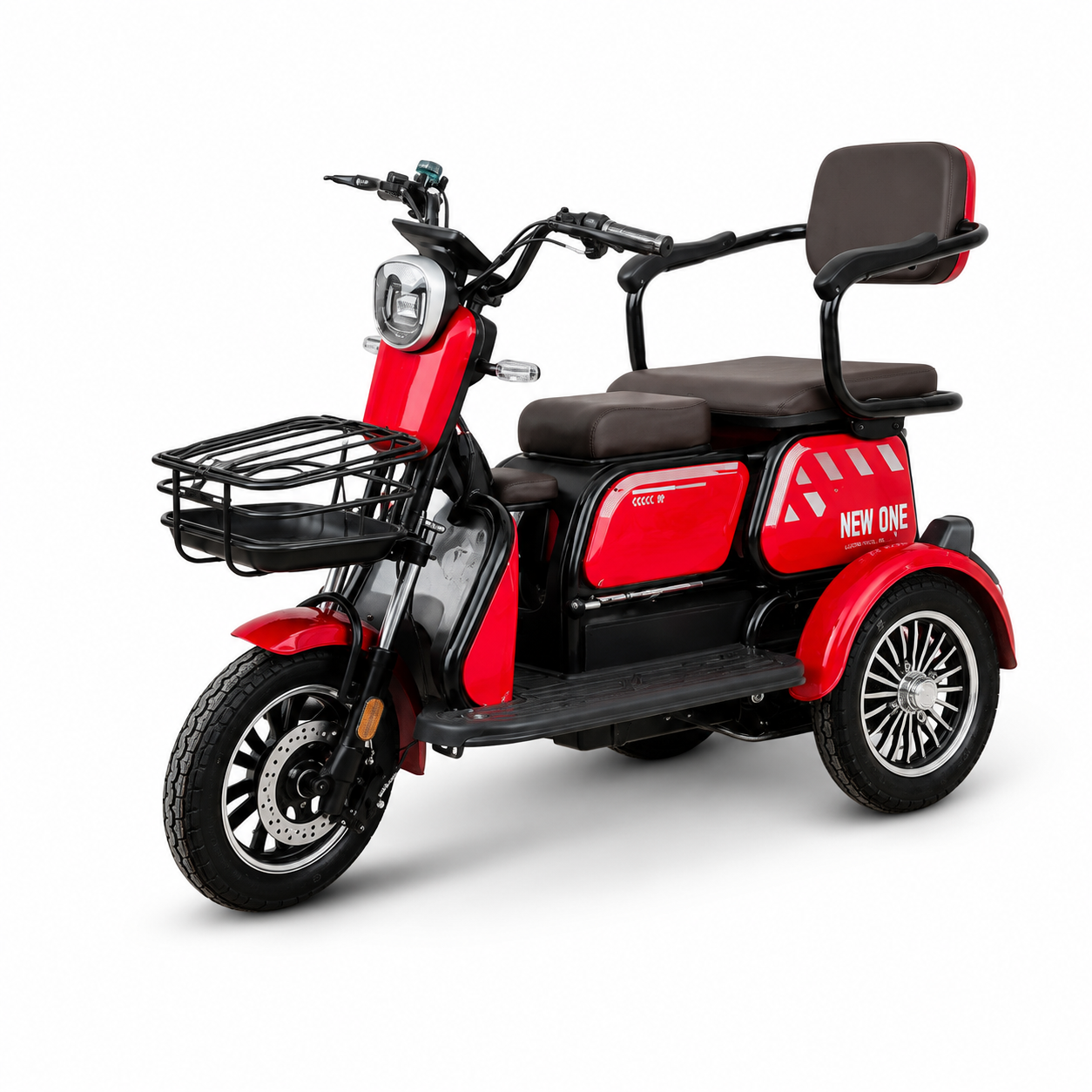 Triciclu electric New One HN-N7 Roșu 650W, 60V/20Ah