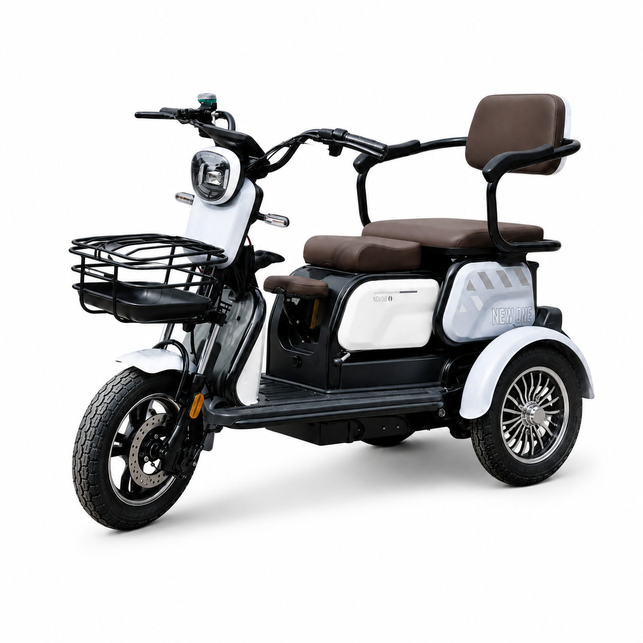 Triciclu electric New One HN-N7 650W Alb, 60V/20Ah
