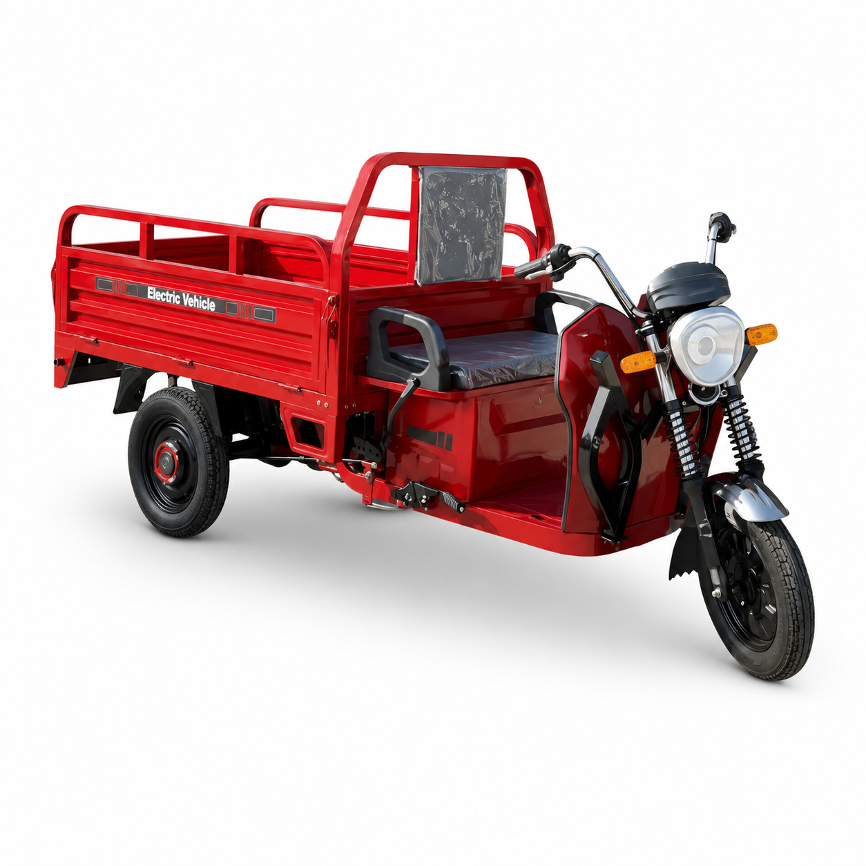 Triciclu electric cu remorcă New One TL 150 Roșu 1200W, 72V/45Ah