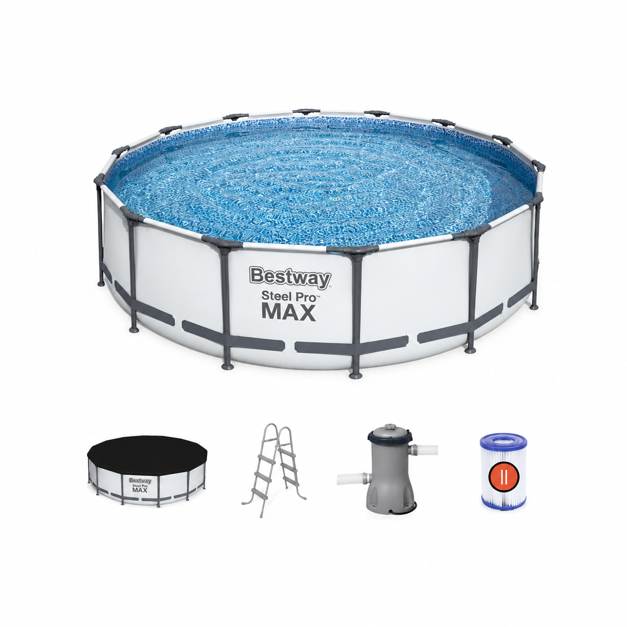 Piscină cu cadru Bestway Steel Pro Max 56950, 427×107 cm, 13030 L