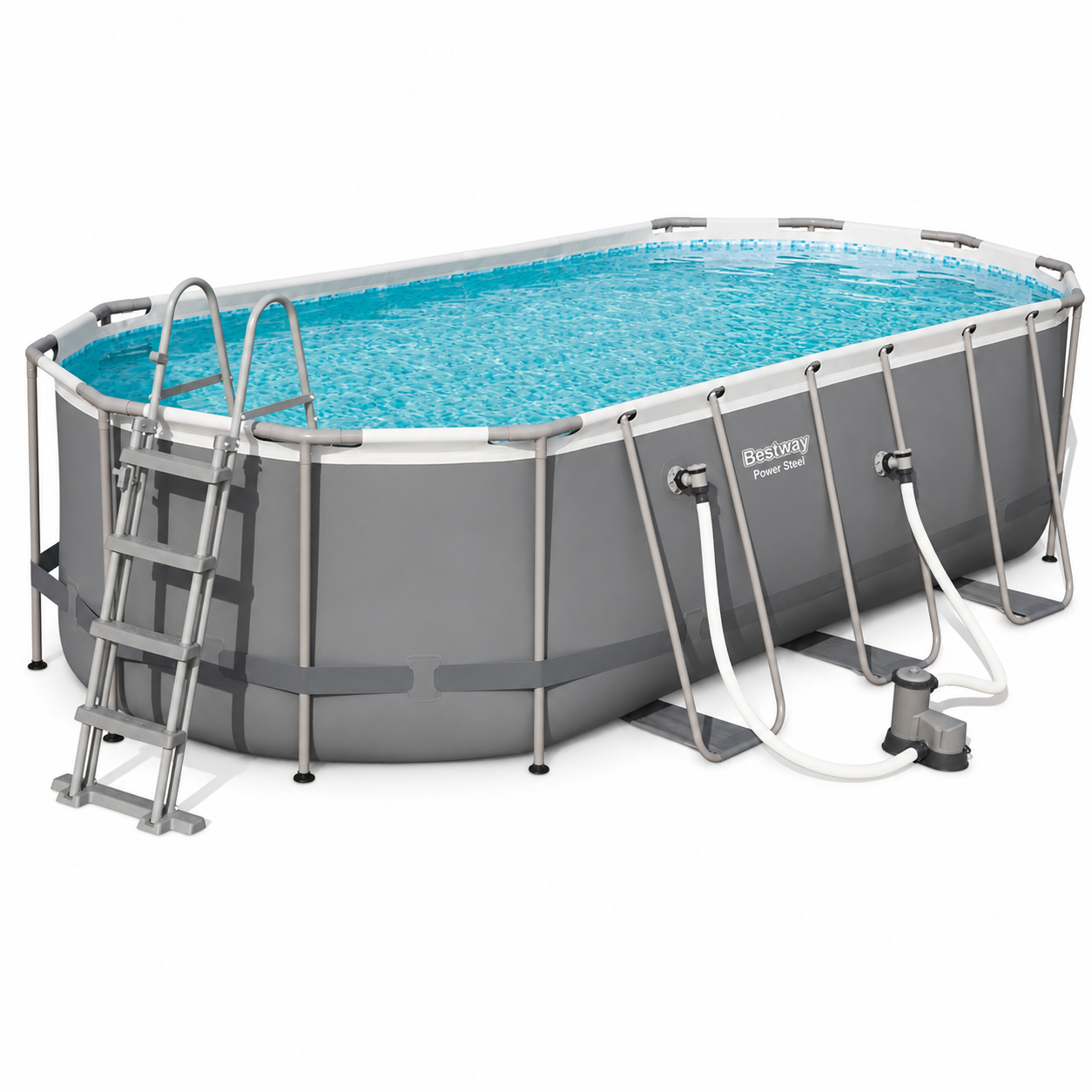 Piscină cu cadru Bestway 56710, ovală, 549×274×122 cm, 13430 L