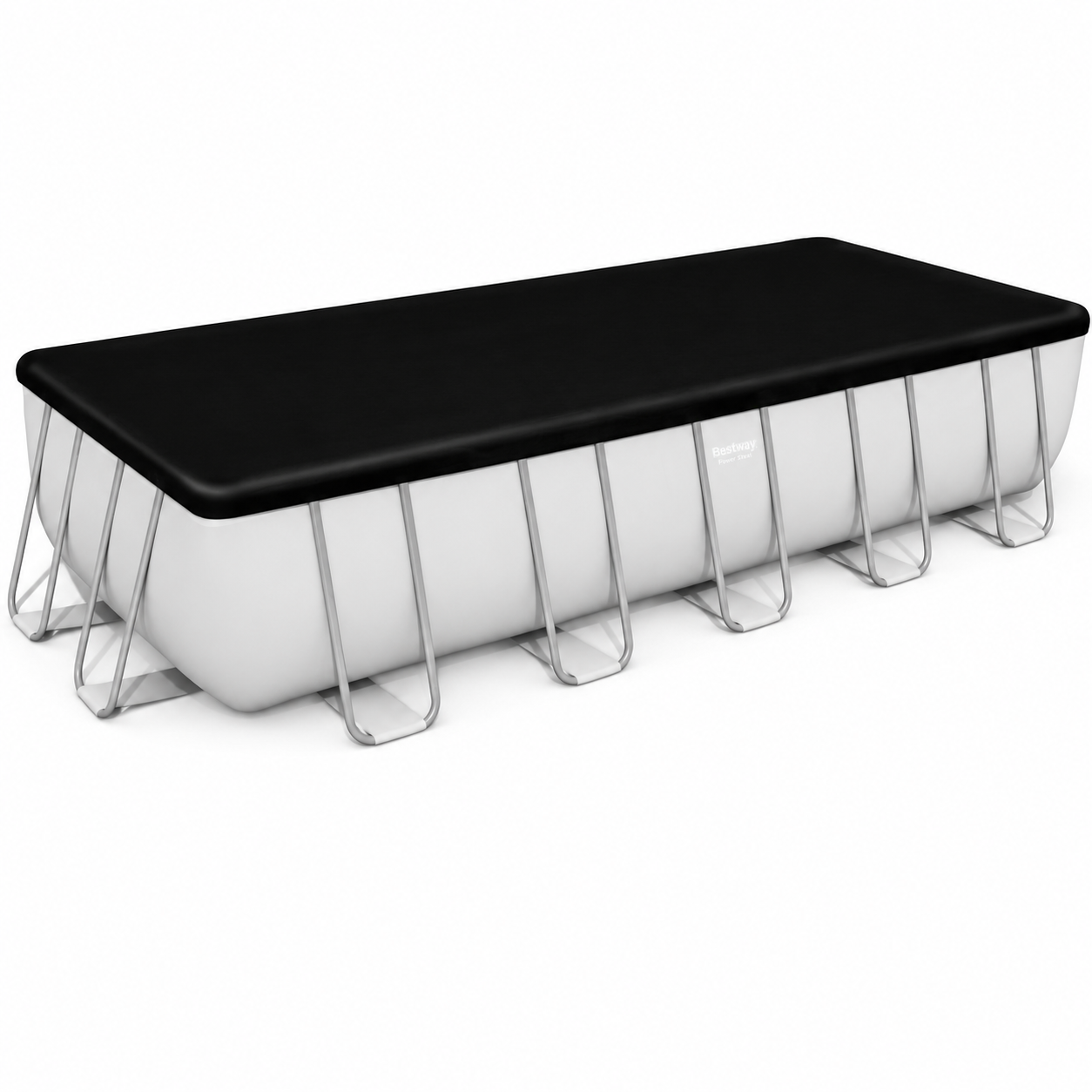 Piscină cu cadru Bestway Power Steel 5612B, dreptunghiulară, 640×274×132 cm, 19.281 L