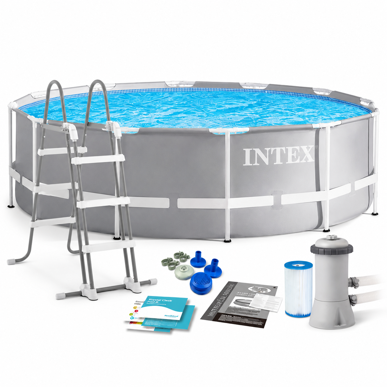 Piscină carcasă metalică INTEX 366×99 cm, 8.592 L,