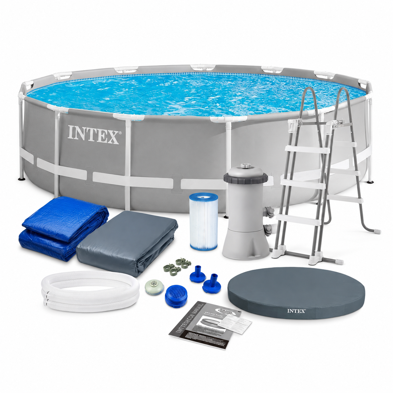 Piscină cu cadru metalic Intex Prism Frame 26720, 427×107 cm, 12.706 L
