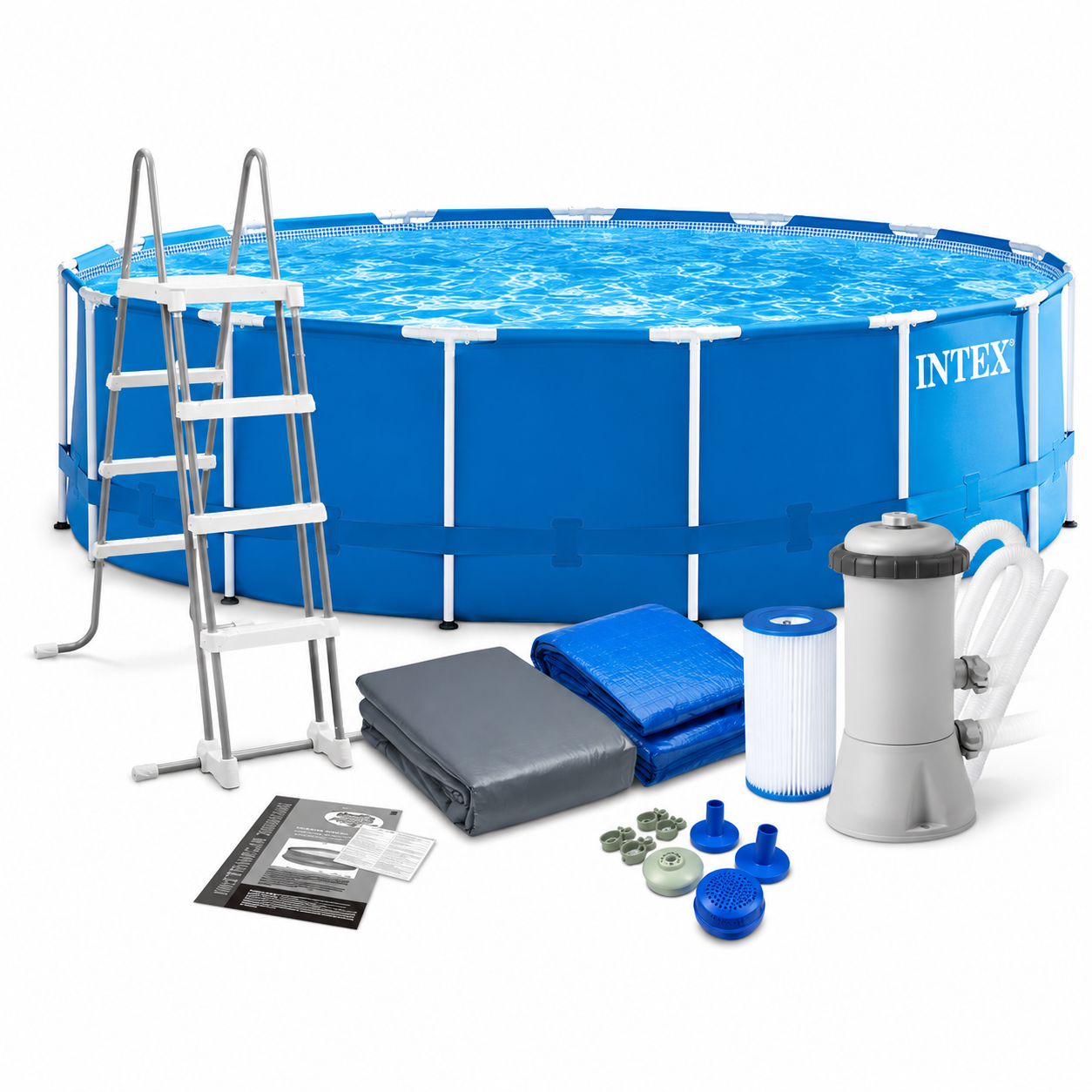 Piscină cu cadru Intex Metal Frame 28242, 457×122 cm, 16.800 L