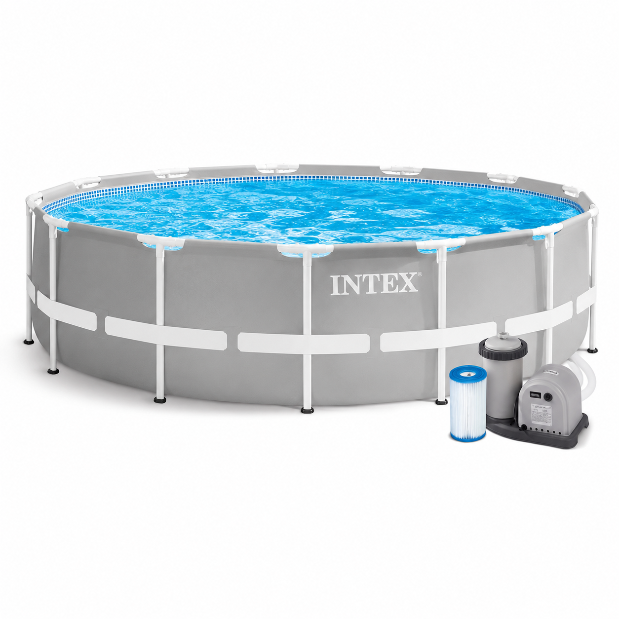 Piscină cu carcasă Intex 549×122 cm, 24.311 L, cu pompă-filtru