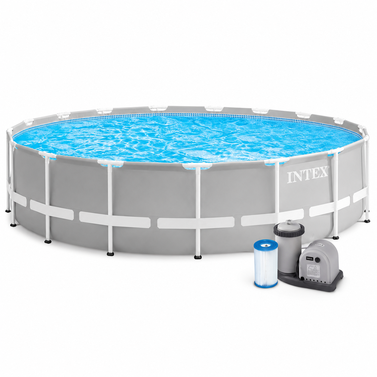 Piscină cu carcasă Intex 549×122 cm, 24.311 L, cu pompă-filtru