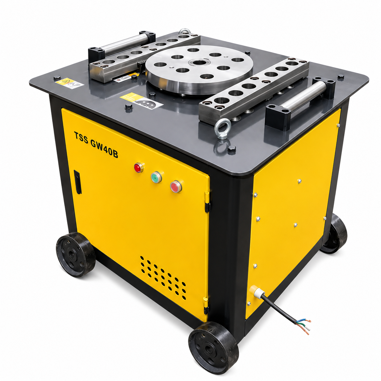 Mașină profesională de îndoit armătură Nominal GW40, 3 kW, 380 V, 6–40 mm