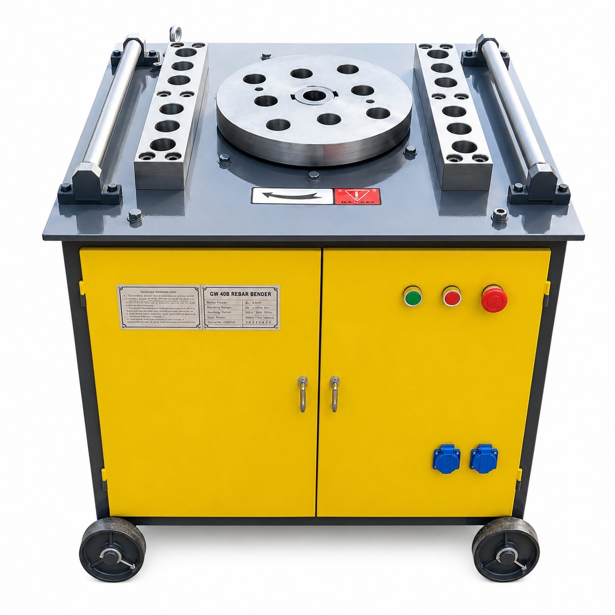 Mașină profesională de îndoit armătură Nominal GW40, 3 kW, 380 V, 6–40 mm