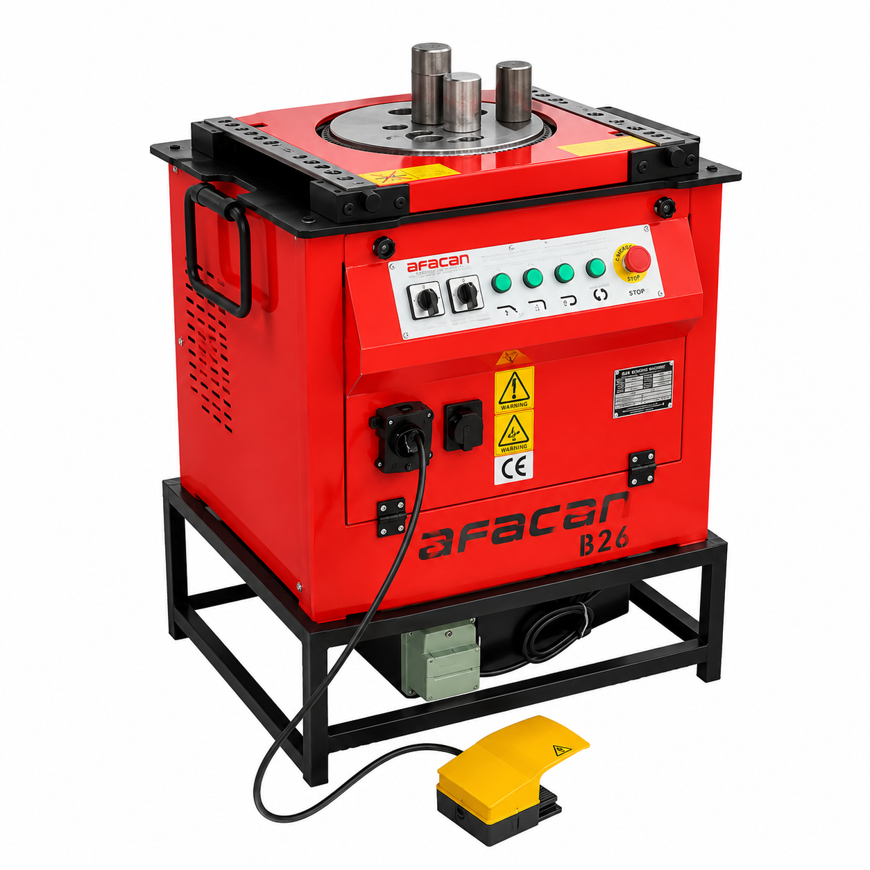 Mașină profesională de îndoit armătură AFACAN R26, 1,5 kW, 380 V