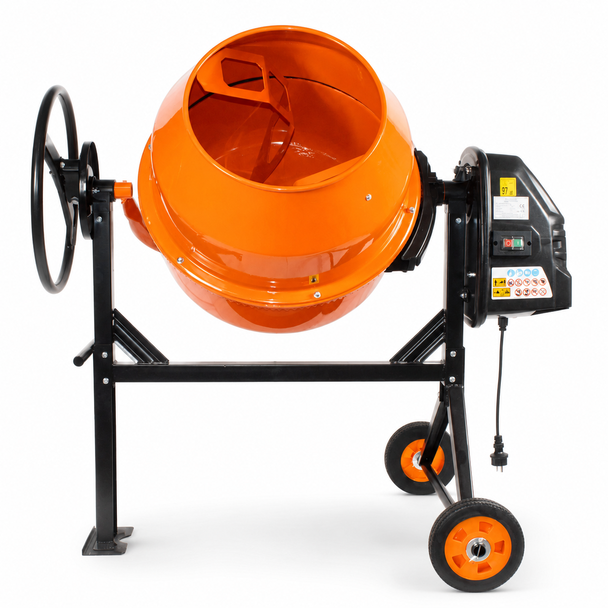 Betonieră Temp HCM600, 180 L, motor 1000 W, coroană din fontă