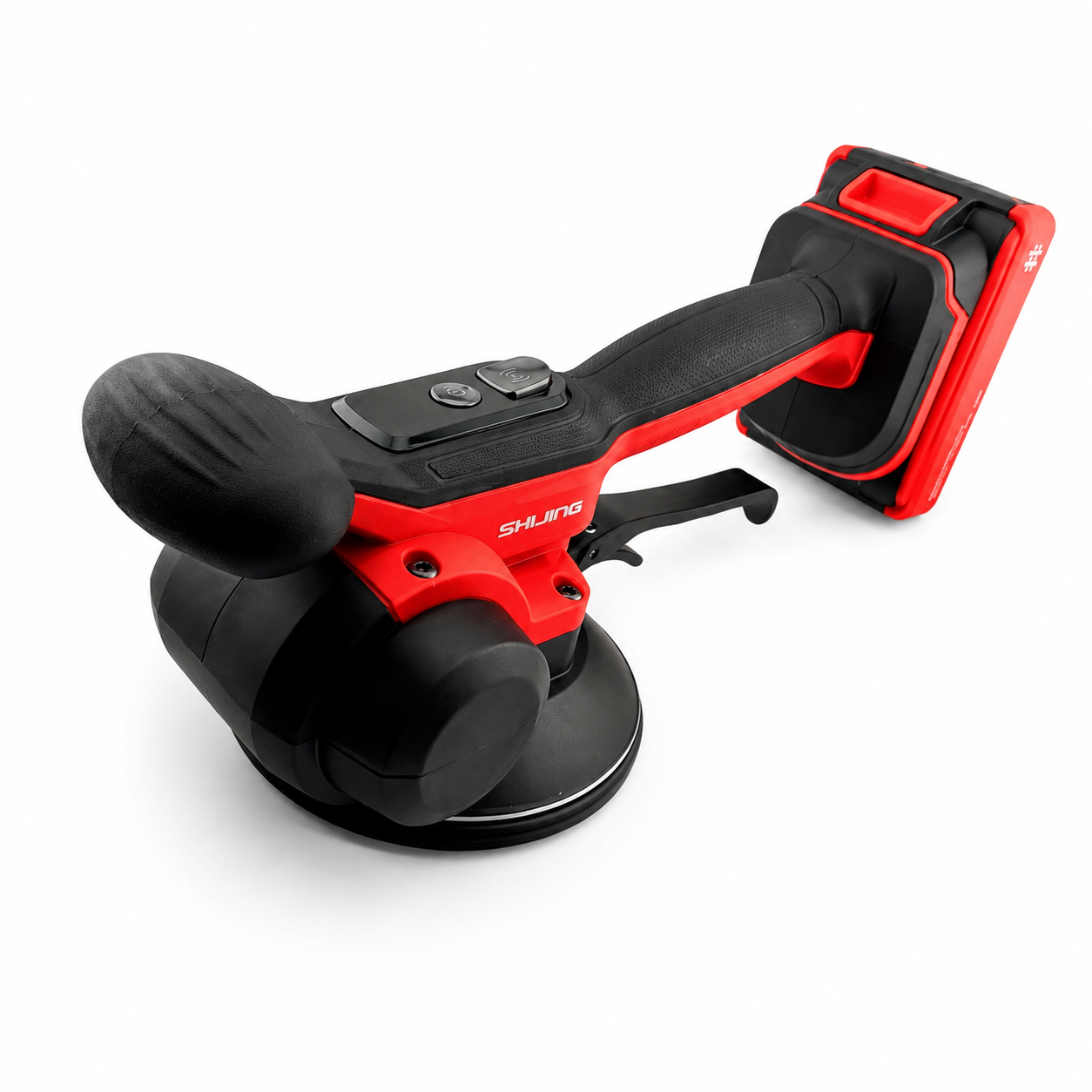 Ventuză vibratoare cu acumulator pentru gresie și faianță SHIJING 9395, 21 V, 6 viteze, 140 mm