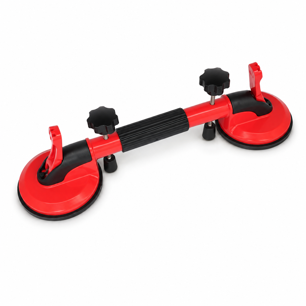 Ventuză dublă reglabilă pentru gresie și faianță SHIJING P622, 2 × 118 mm, capacitate 75 kg