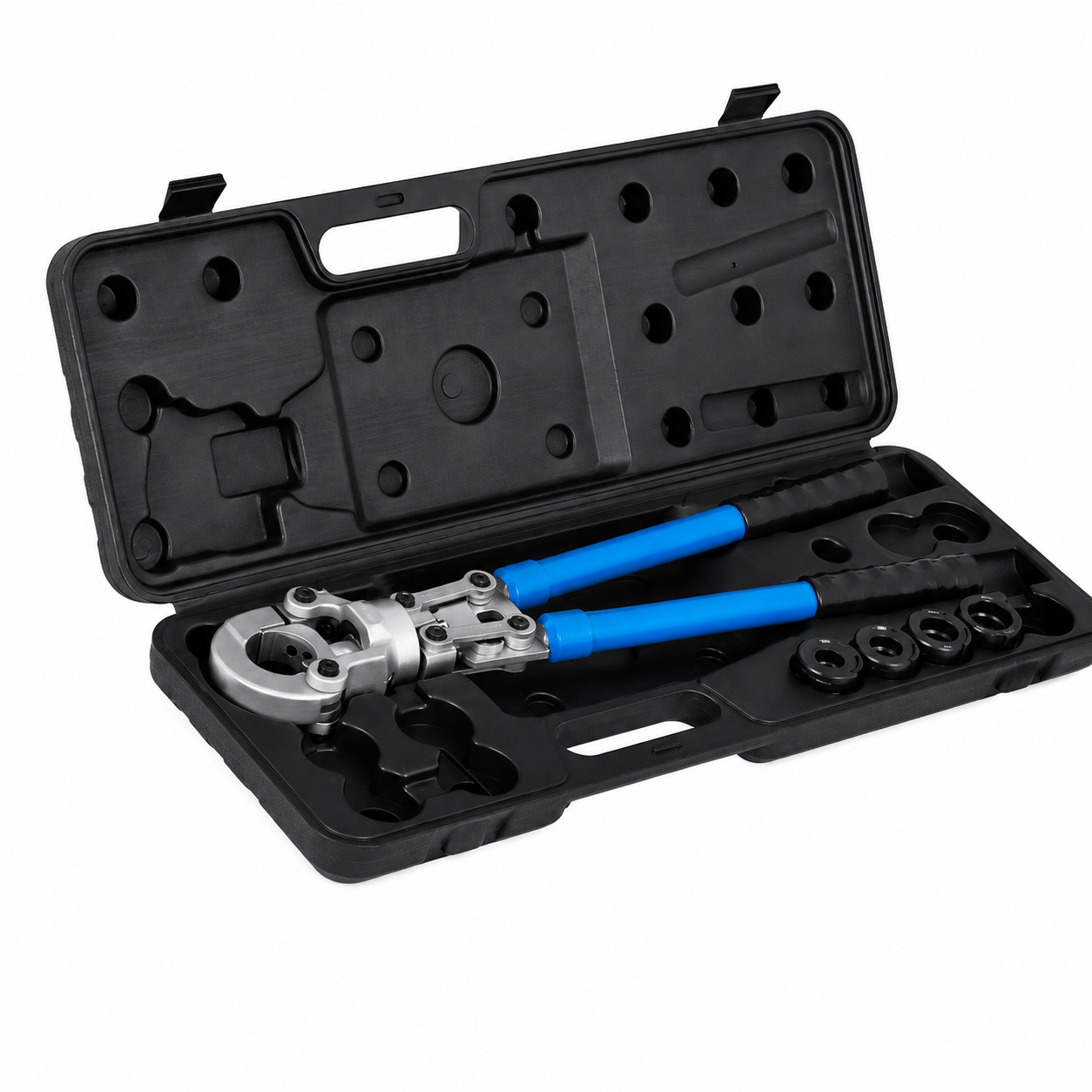 Presă pentru țevi metaloplast NOMINAL cu cap rotativ 360°, matrițe U 16–32 mm