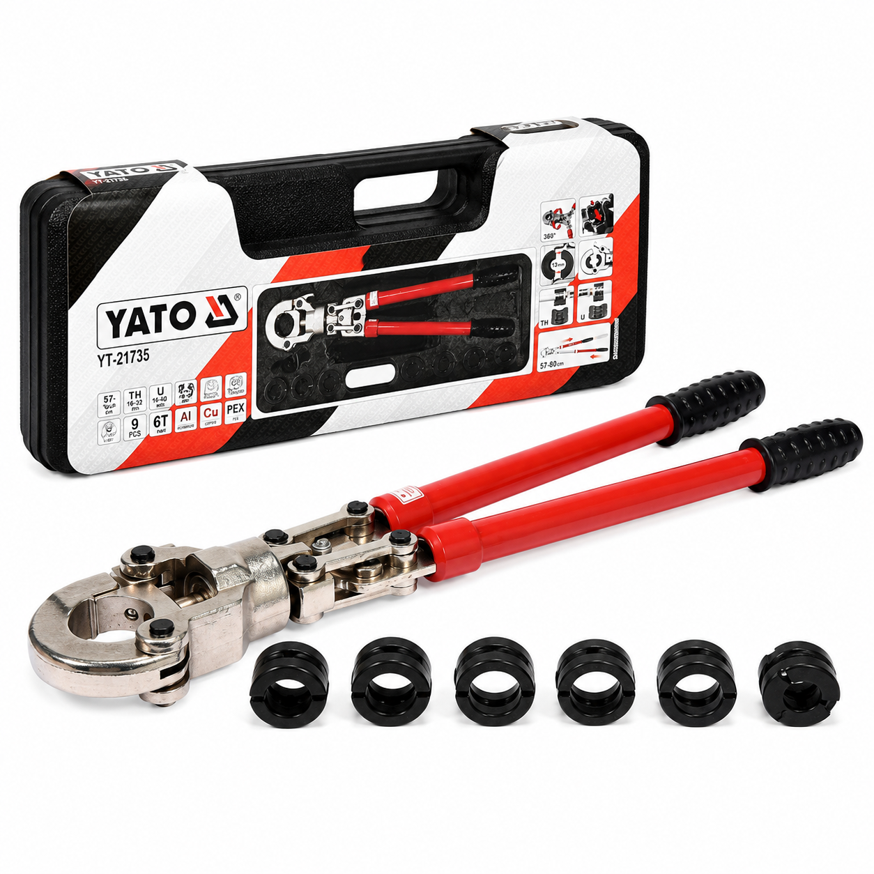 Clește manual de sertizare țevi YATO YT-21735 16-32mm