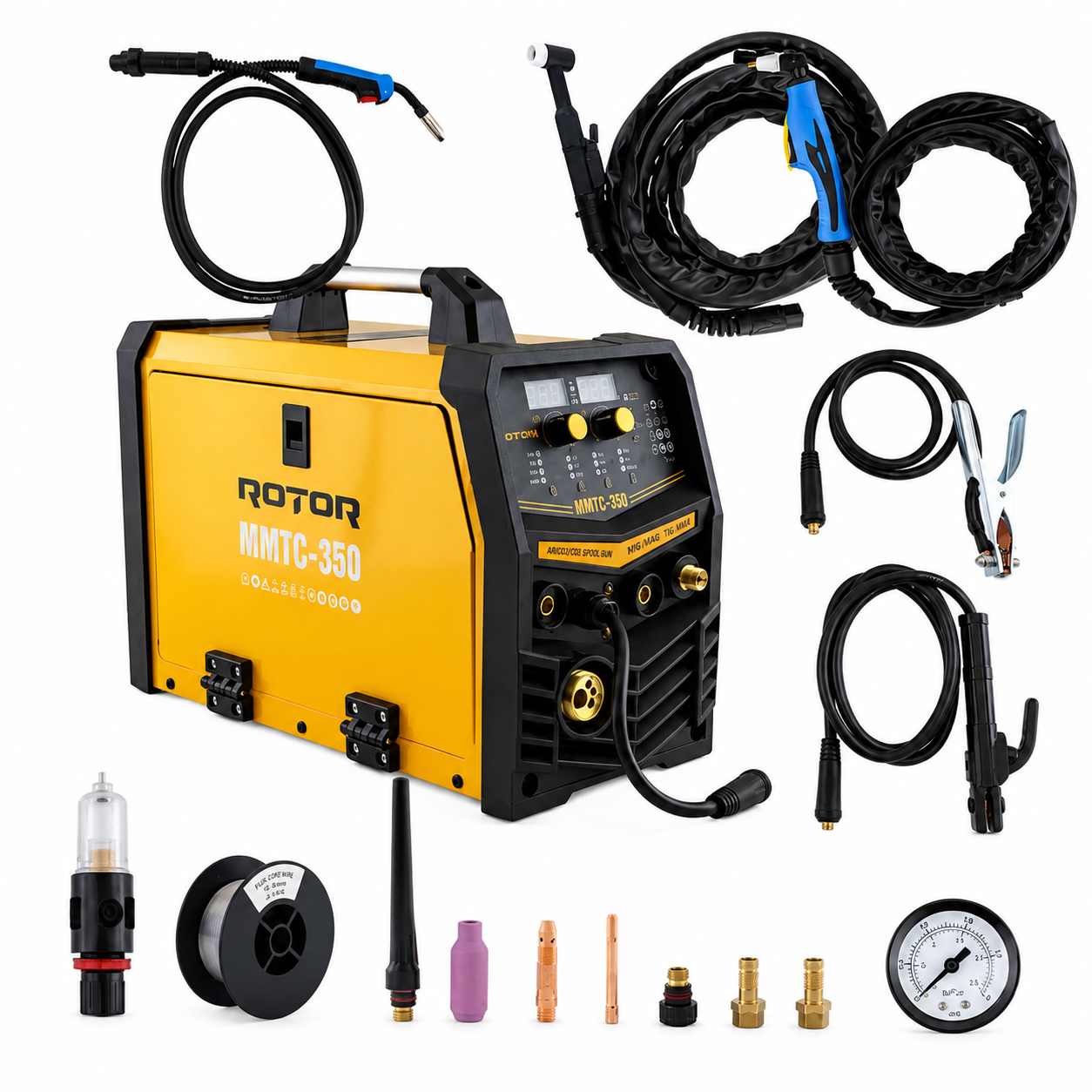 Aparat de sudură semiautomat Rotor MMTC-350 MIG/MMA/TIG/CUT 350A