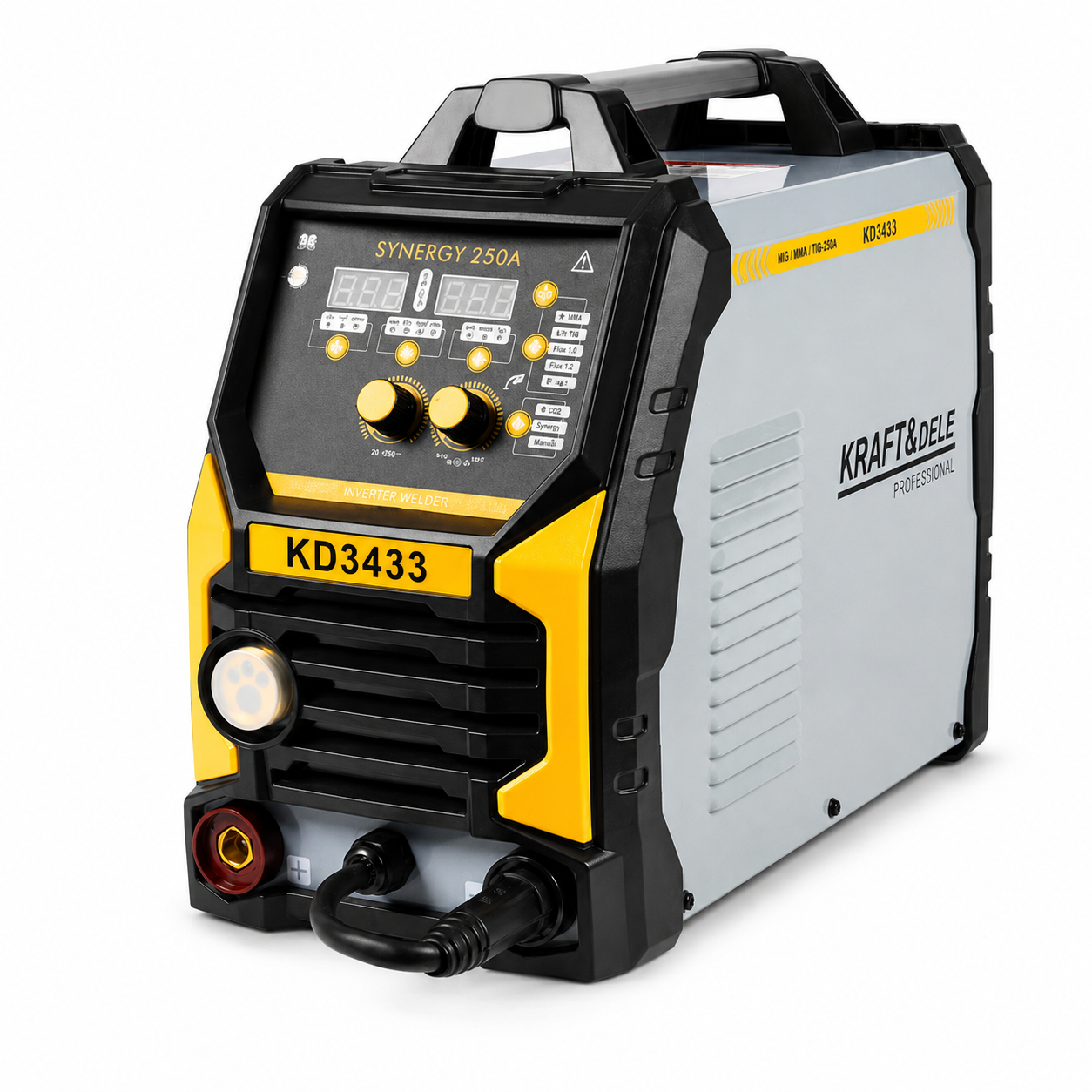 Aparat de sudură semi-automat Kraft&Dele KD3433 255A MIG/FLUX/MMA/TIG Synergy