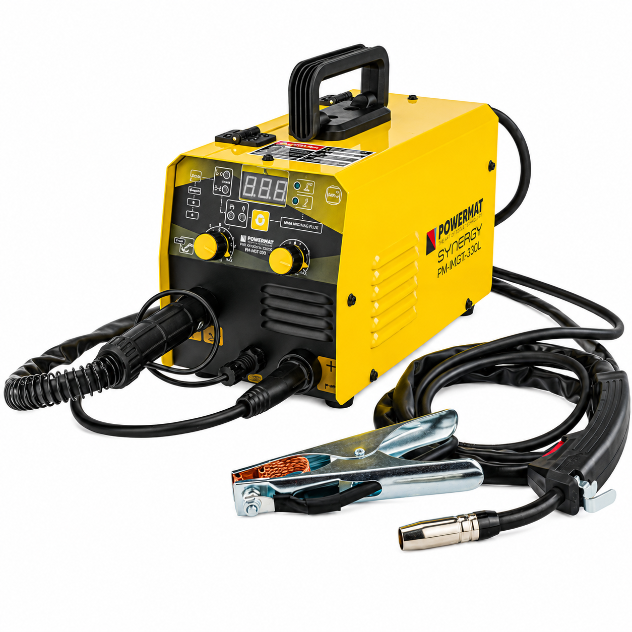 Aparat de sudură semi-automat Powermat PM-IMGTS-200L 200A FLUX/MMA/LIFT-TIG Synergy