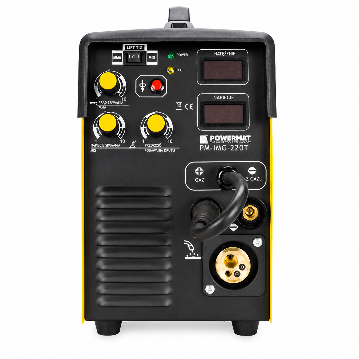 Aparat de sudură semi-automat Powermat PM-IMG-220T 220A MIG/MAG/FCAW/MMA/TIG