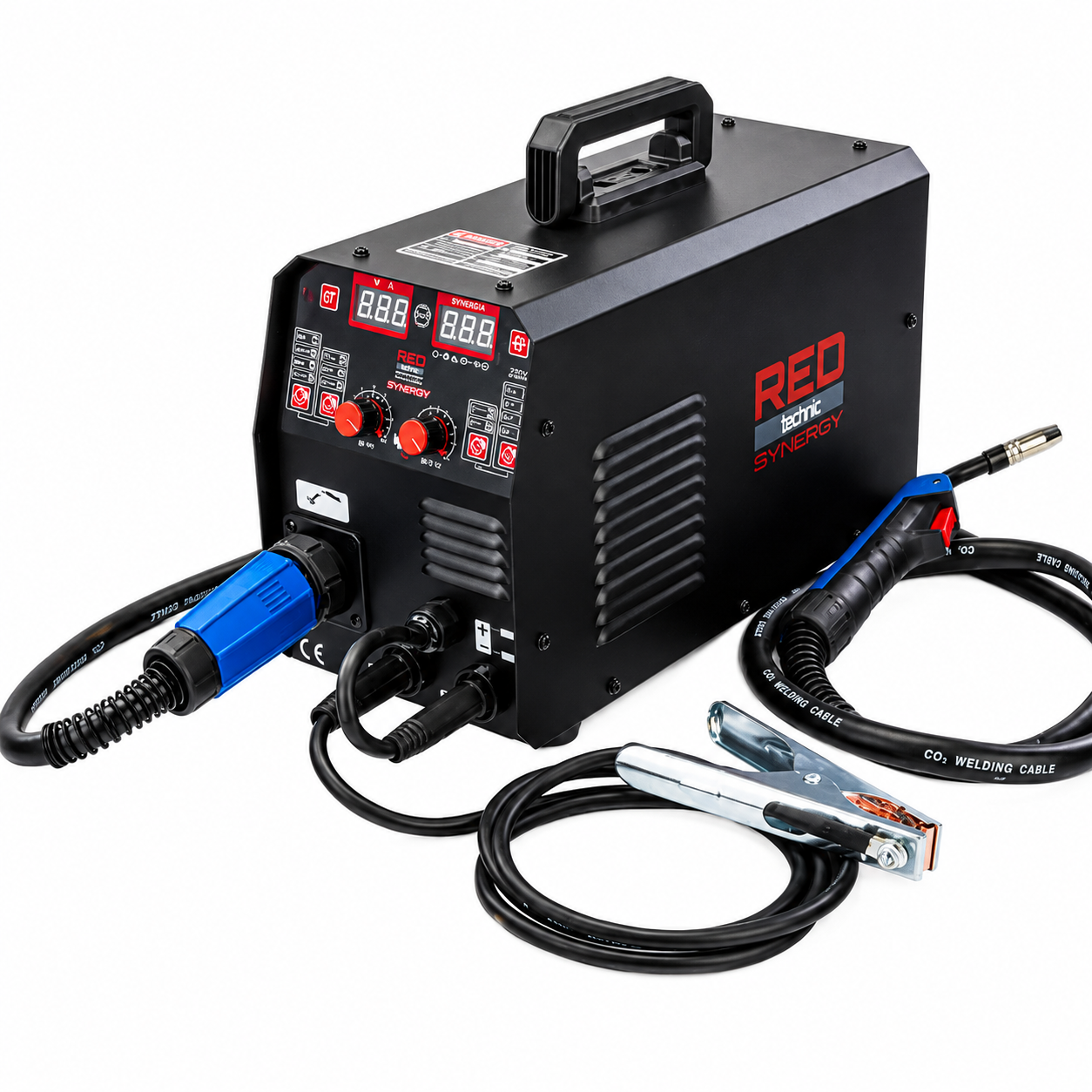 Aparat de sudură semiautomat RED TECHNIC RTMSTF0086, MIG/MAG, MMA, LIFT-TIG, 220A, Synergy, 230V