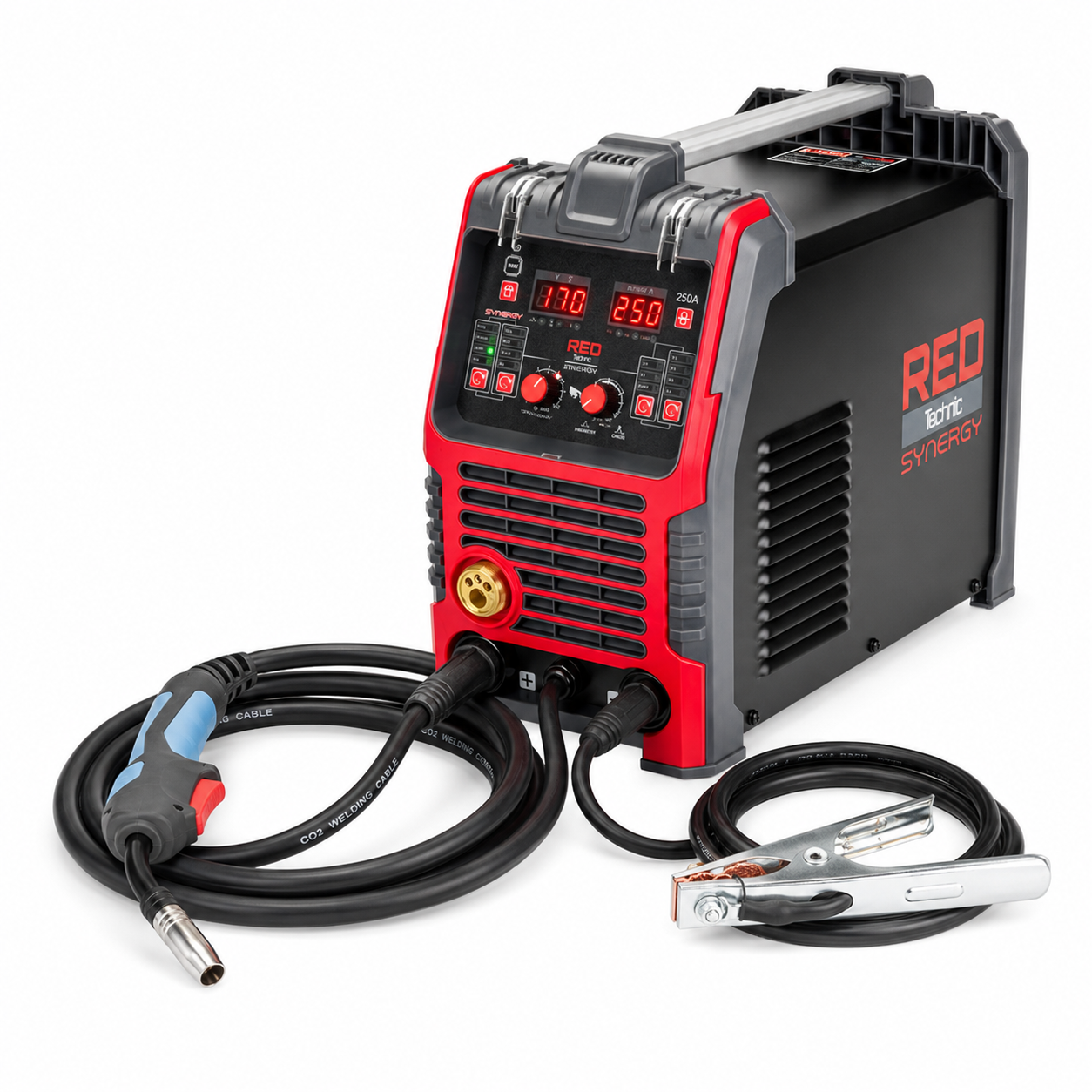 Aparat de sudură semiautomat RED TECHNIC RTMSTF0002, 250A, MIG/MAG, MMA, LIFT-TIG, Synergy, 230V