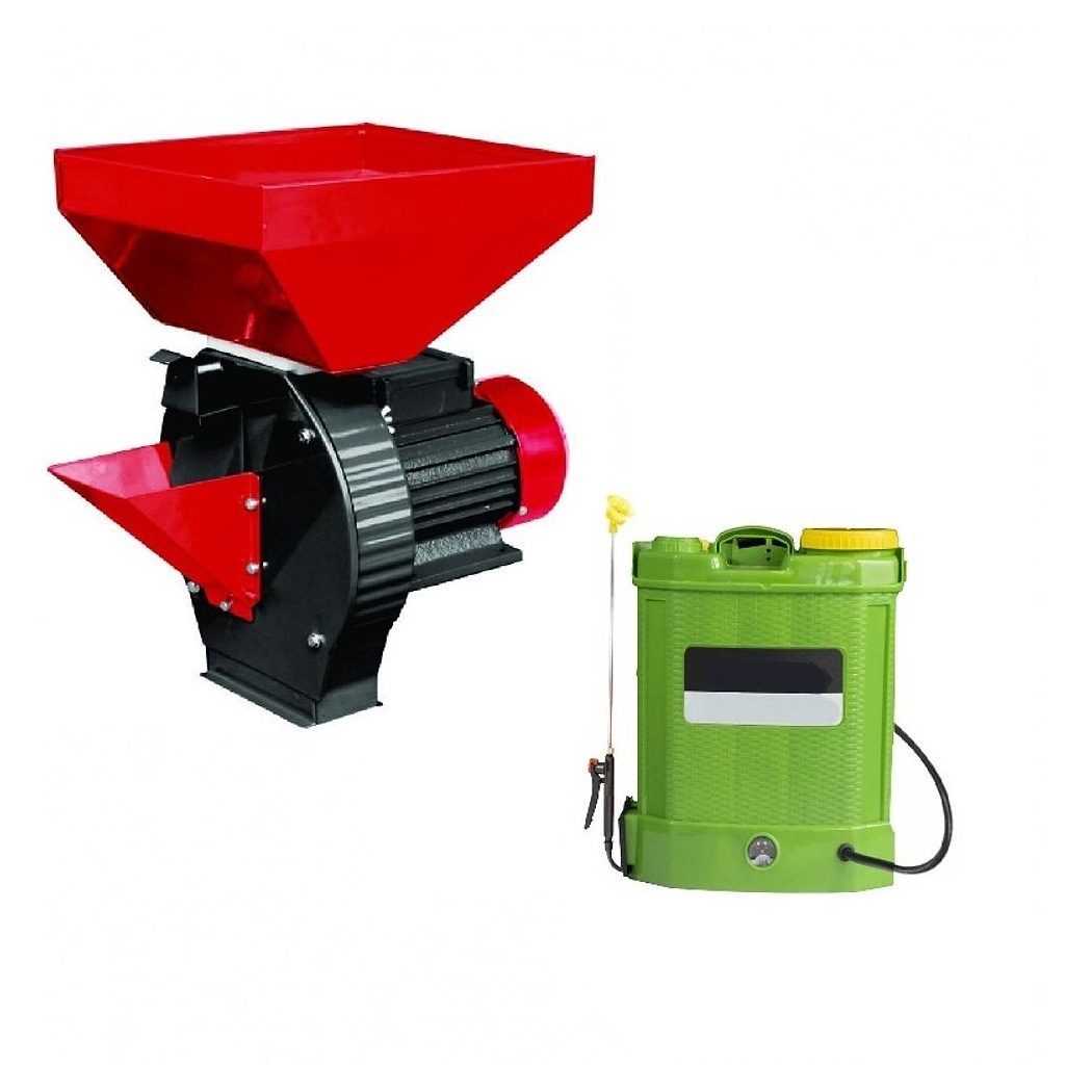 Moară cu răzătoare Elefant EM1.1D + pulverizator electric 12L, 3900 W