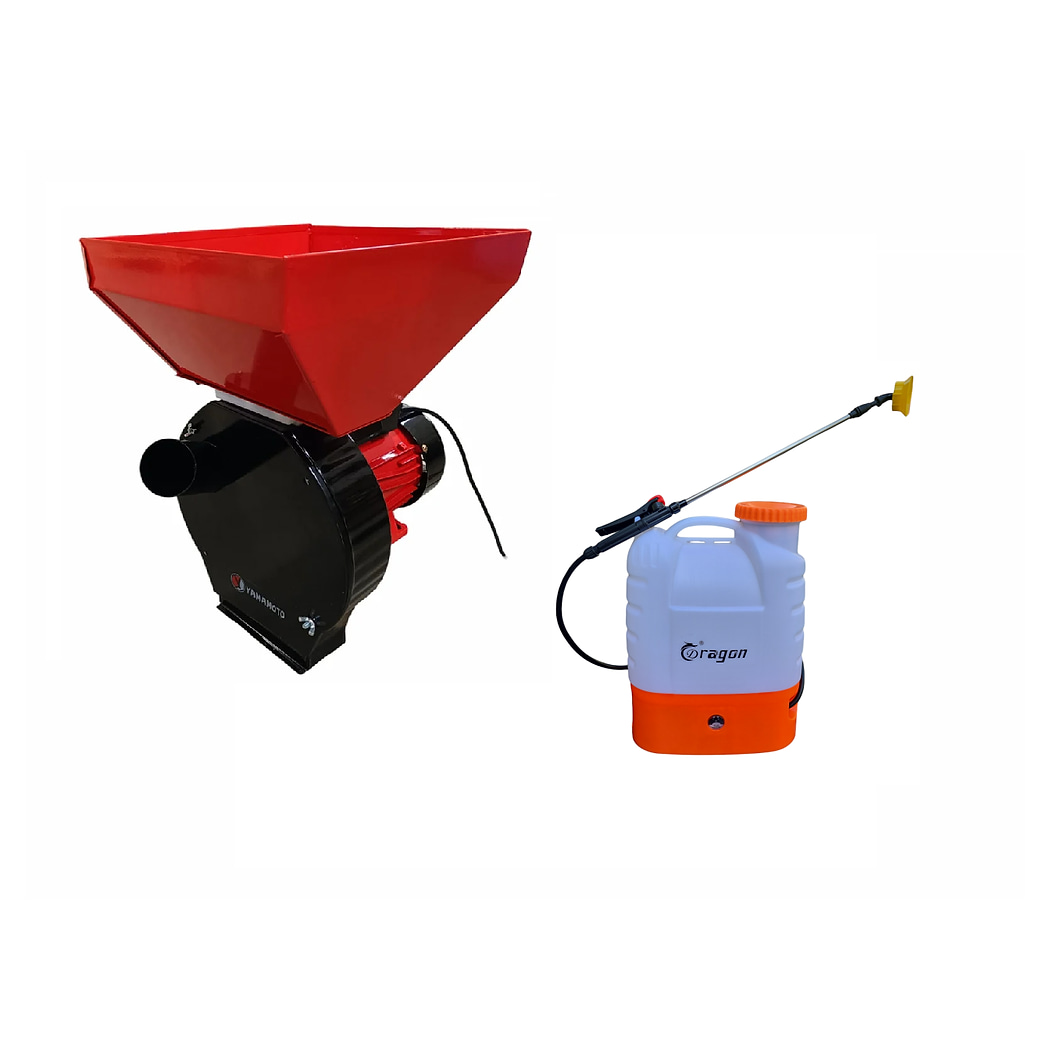 Moară electrică Yamamoto YM3900 + Stropitoare electrică Dragon 16L, 3900 W