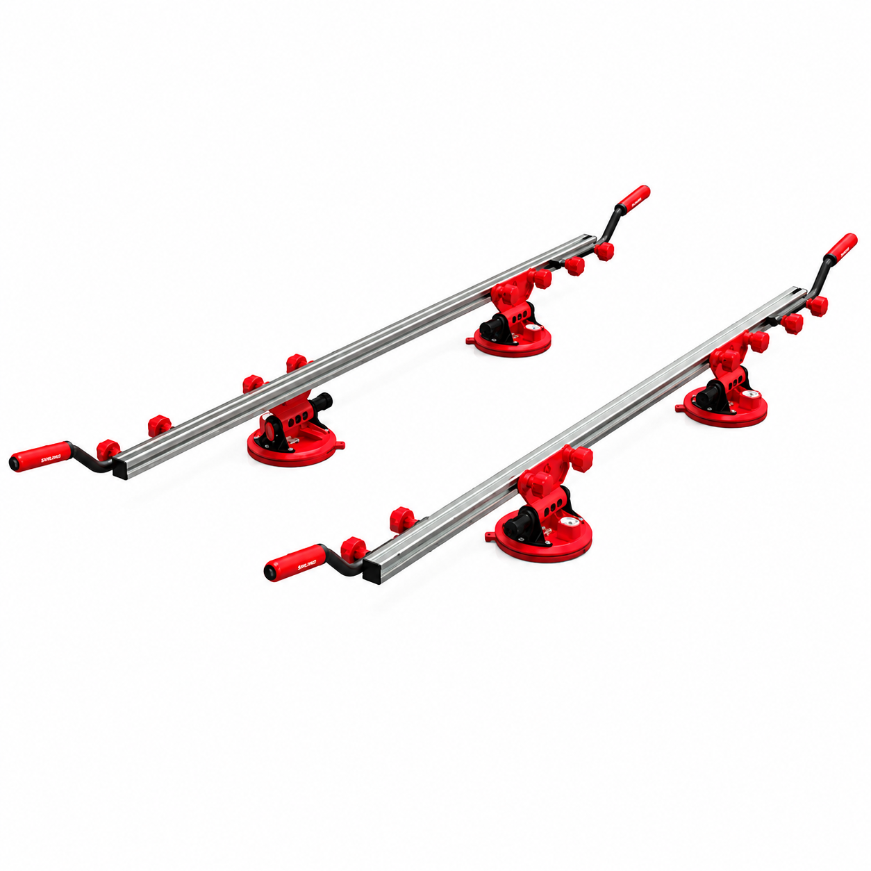Sistem de transport și nivelare cu 4 ventuze SHIJING 6501, 200 kg, 203 mm