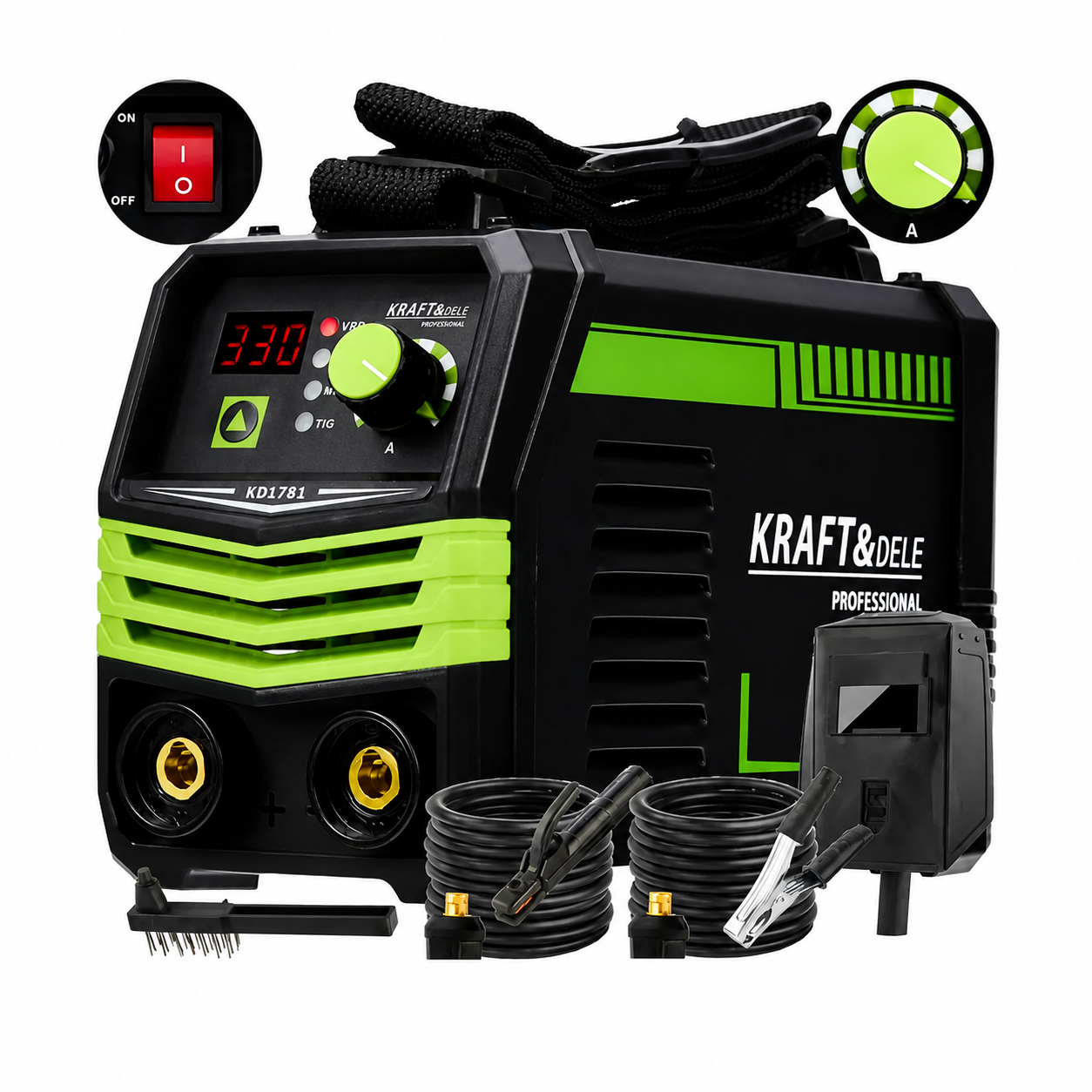 Aparat de sudură MMA/TIG LIFT/VRD Kraft&Dele KD1781, 330 A