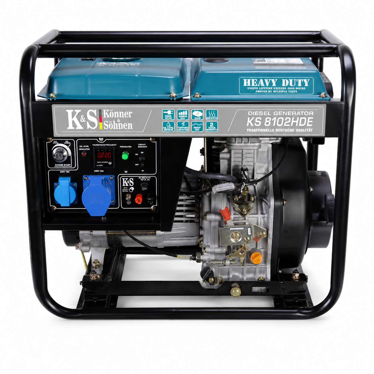 Generator diesel Konner&Sohnen KS 8102HDE (EURO II) 6,5 kW