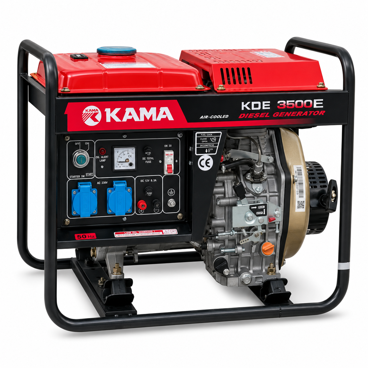 Generator diesel Kama KDE3500E, pornire electrică