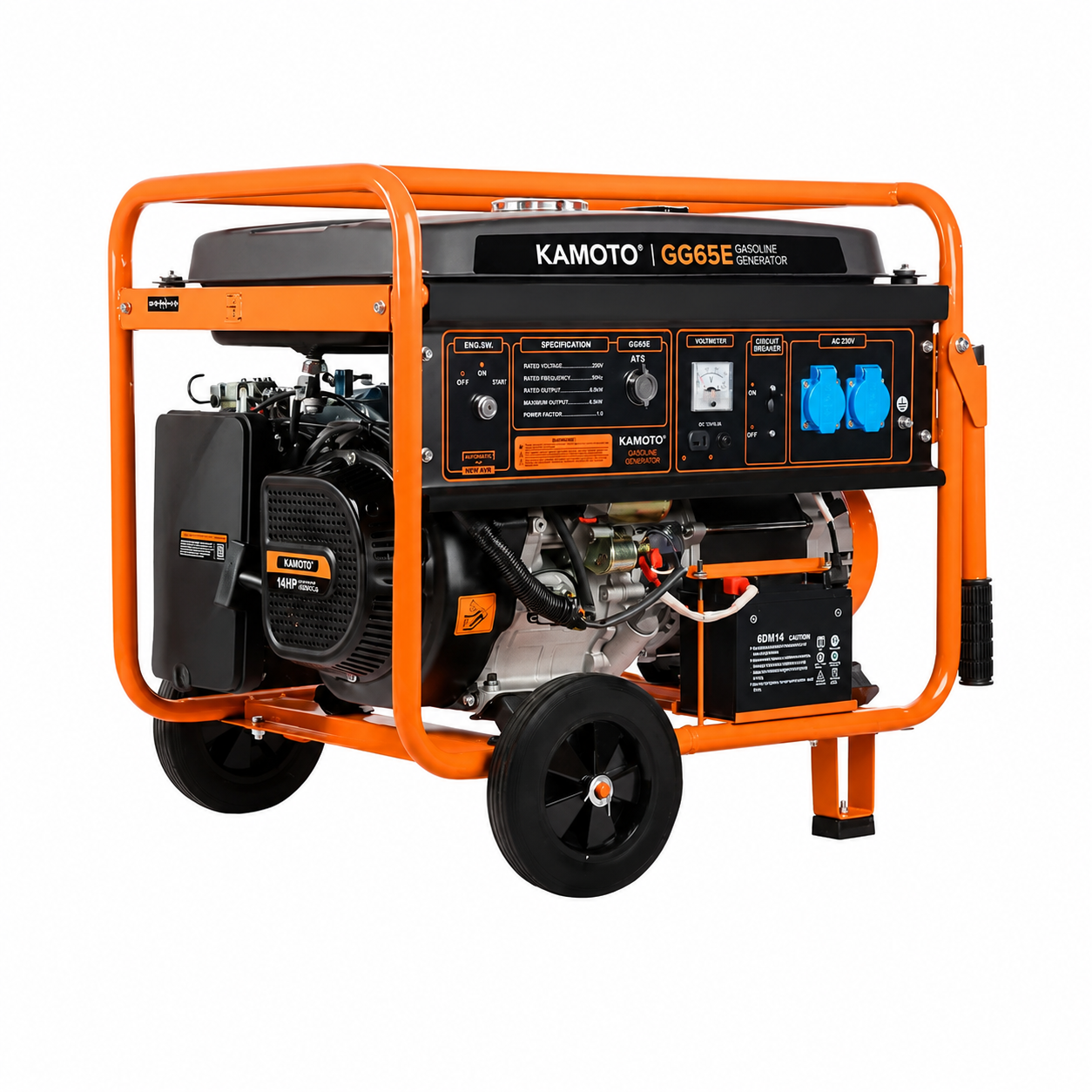 Generator pe benzină Kamoto GG65E, cu pornire electrică
