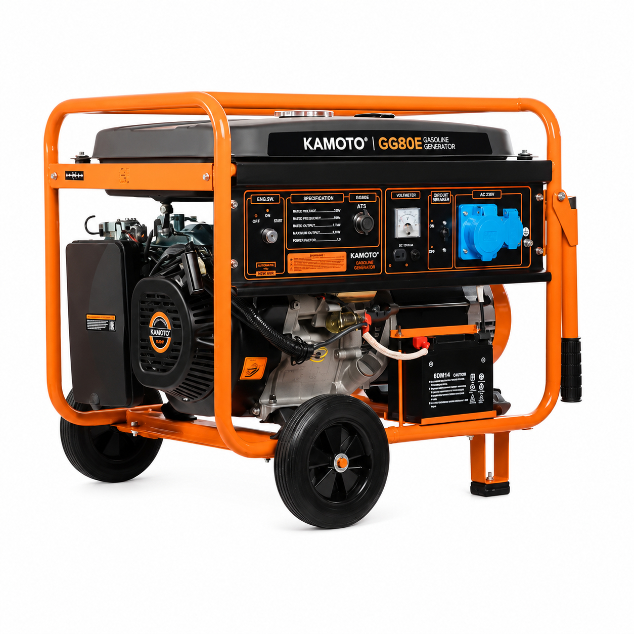 Generator pe benzină Kamoto GG80E, cu pornire electrică