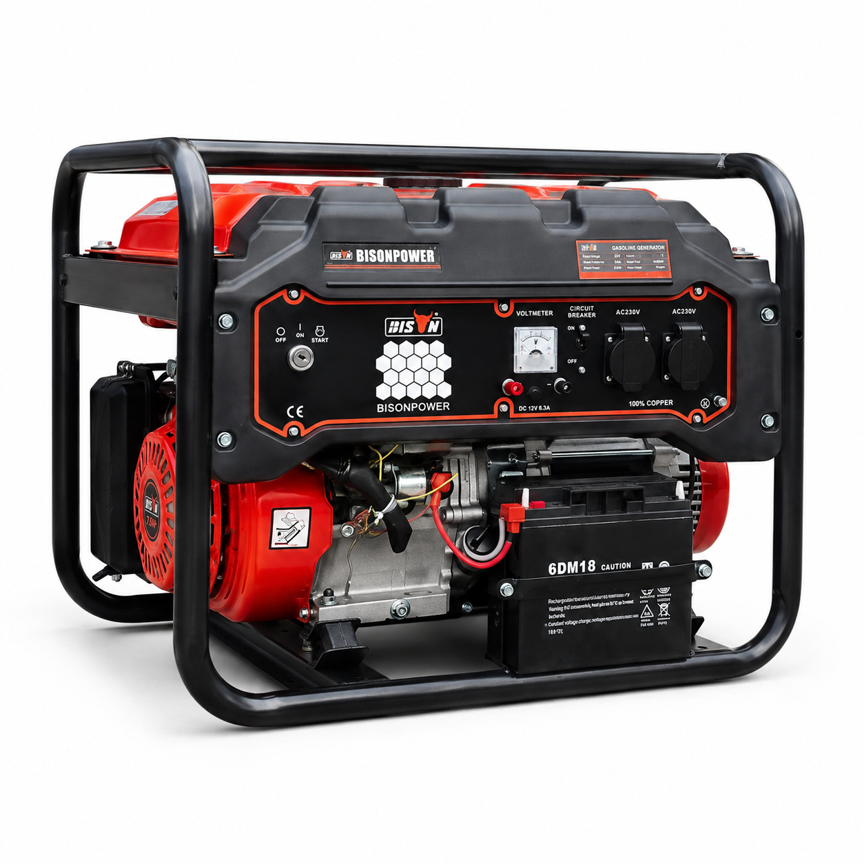 Generator pe benzină Bison BS6500E 5.5kW
