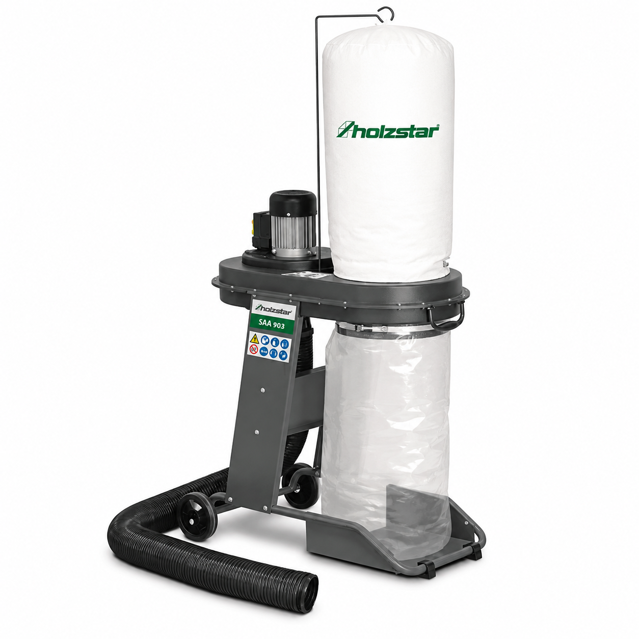 Extractor de rumeguș și așchii Holzstar SAA 902, 550 W, 11 mbar, 84 L