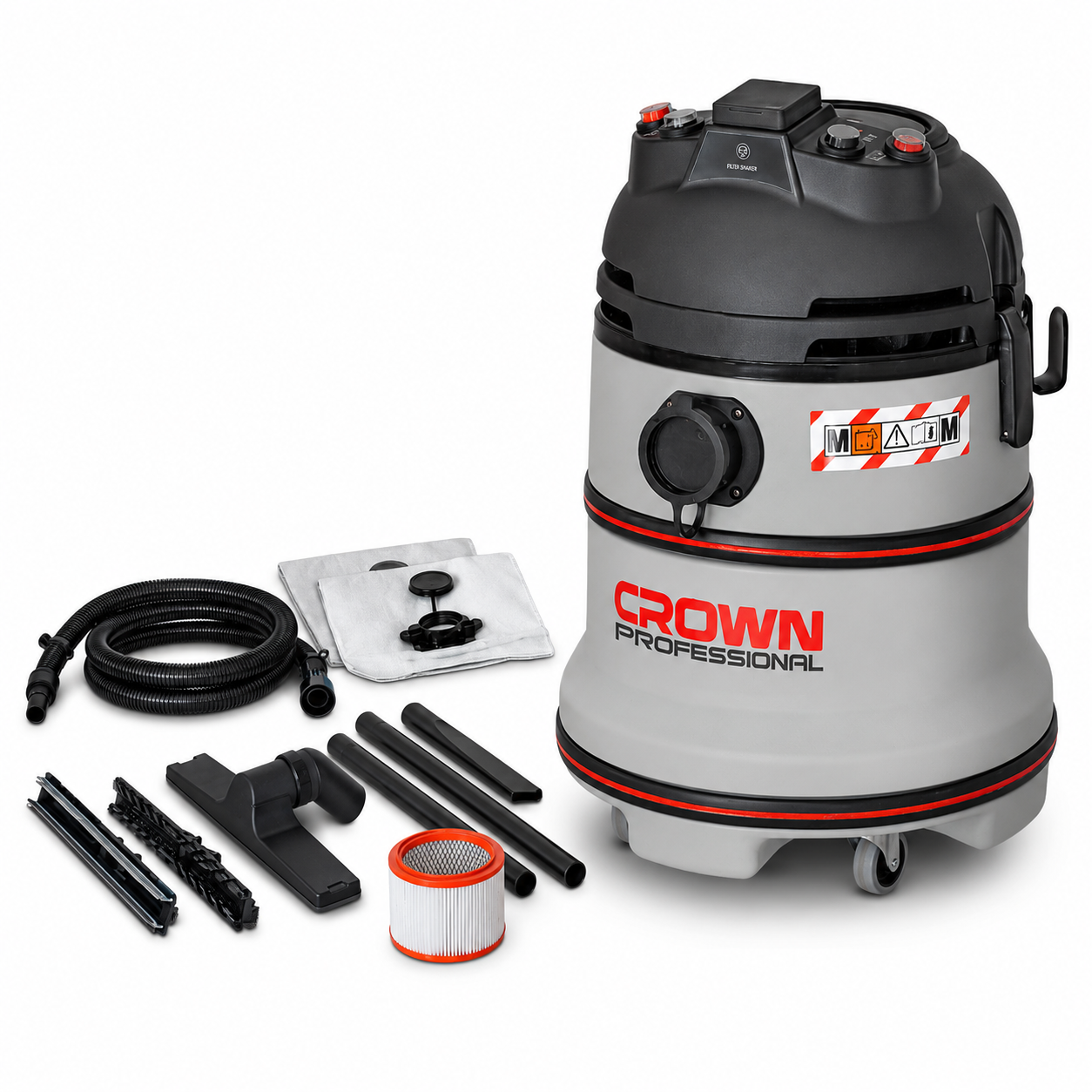 Aspirator industrial umed-uscat CROWN CT99741, 1200 W, 240 mbar, 35 L