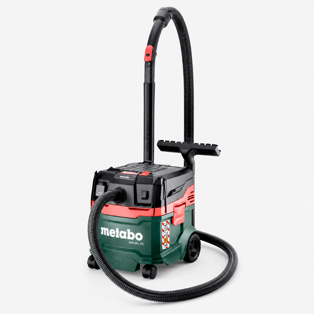 Aspirator industrial umed-uscat METABO ASA 25 L PC, 1200 W, 225 mbar, 20 L