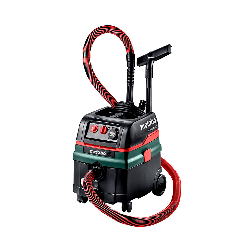 Aspirator industrial umed-uscat METABO ASR 25 M SC, 1400 W, 270 mbar, 25 L