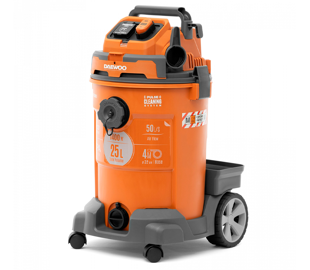 Aspirator industrial umed-uscat DAEWOO DAVC 2500SD, 1200 W, 175 mbar, 25 L
