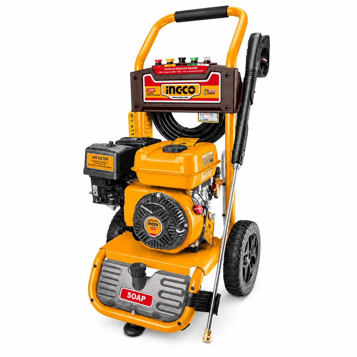 Aparat de spălat cu presiune INGCO GHPW2103, 5100 W, 235 bar, 570 l/h