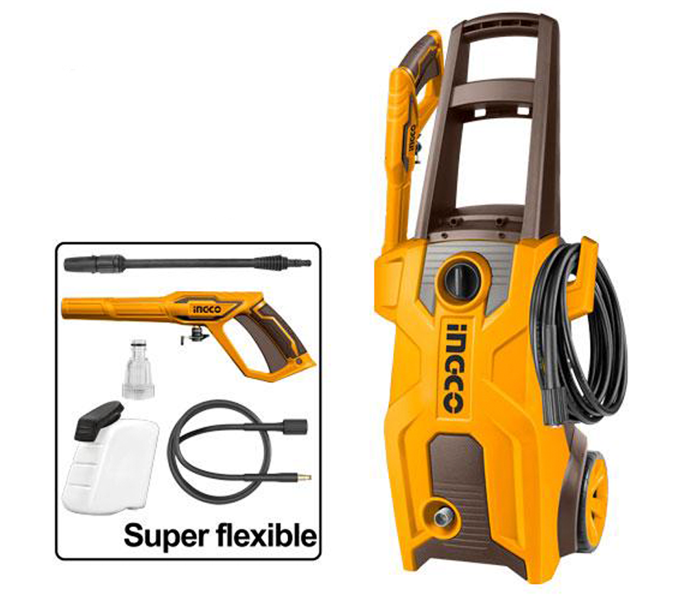 Aparat de spălat cu presiune INGCO HPWR20018, 2000 W, 160 bar, 360 l/h