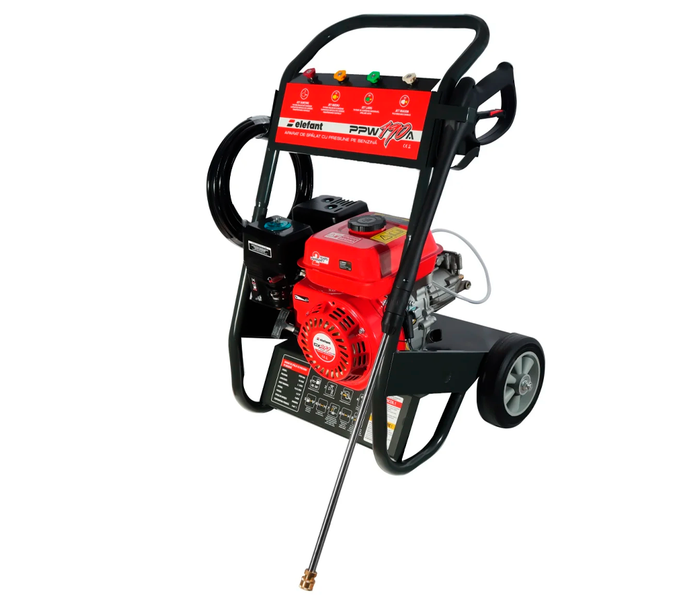 Aparat de spălat cu presiune pe benzină Elefant PPW190A, 165 bar, 600 l/h