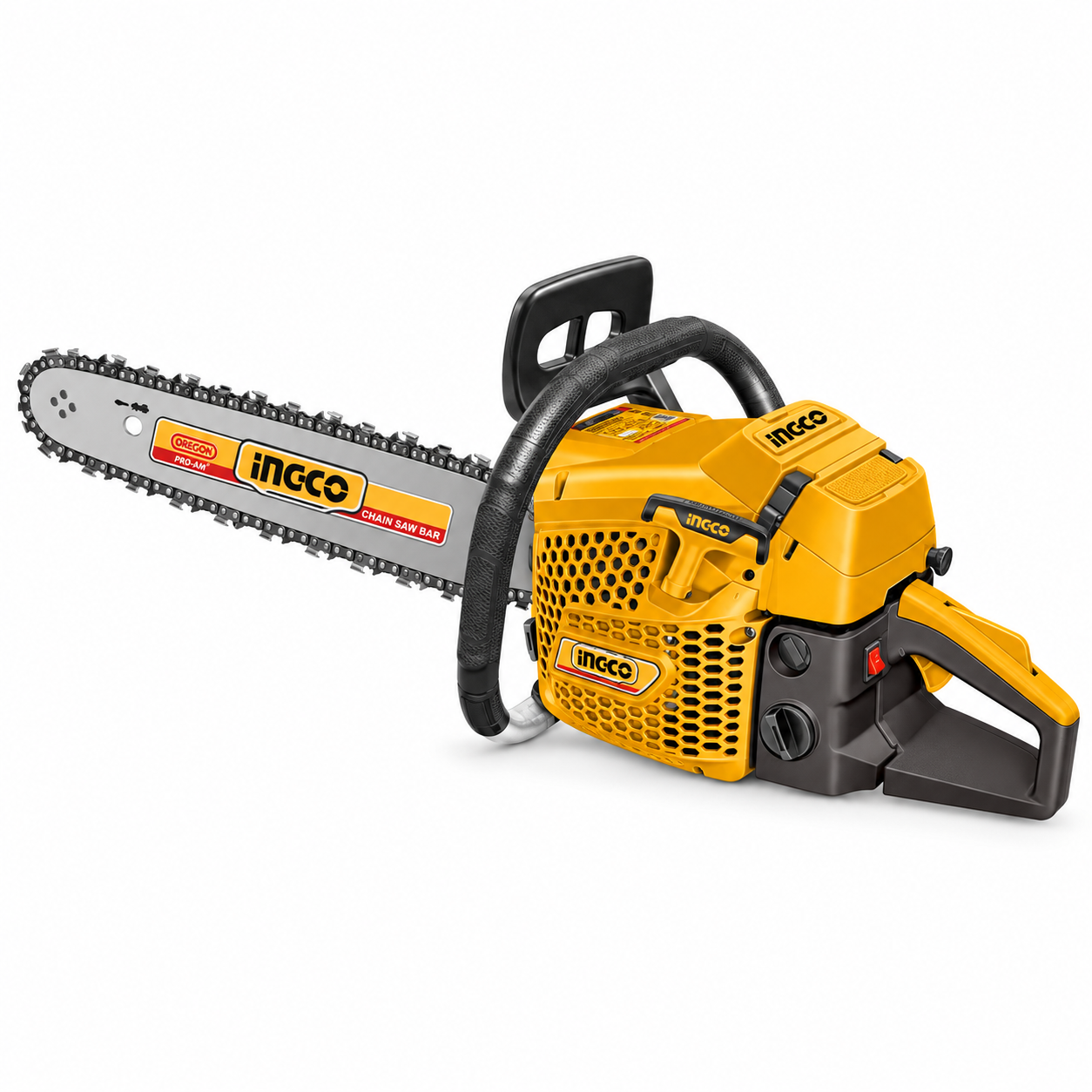 Motoferăstrău pe benzină INGCO GCS5702811, motor 70 cm³, lamă 710 mm