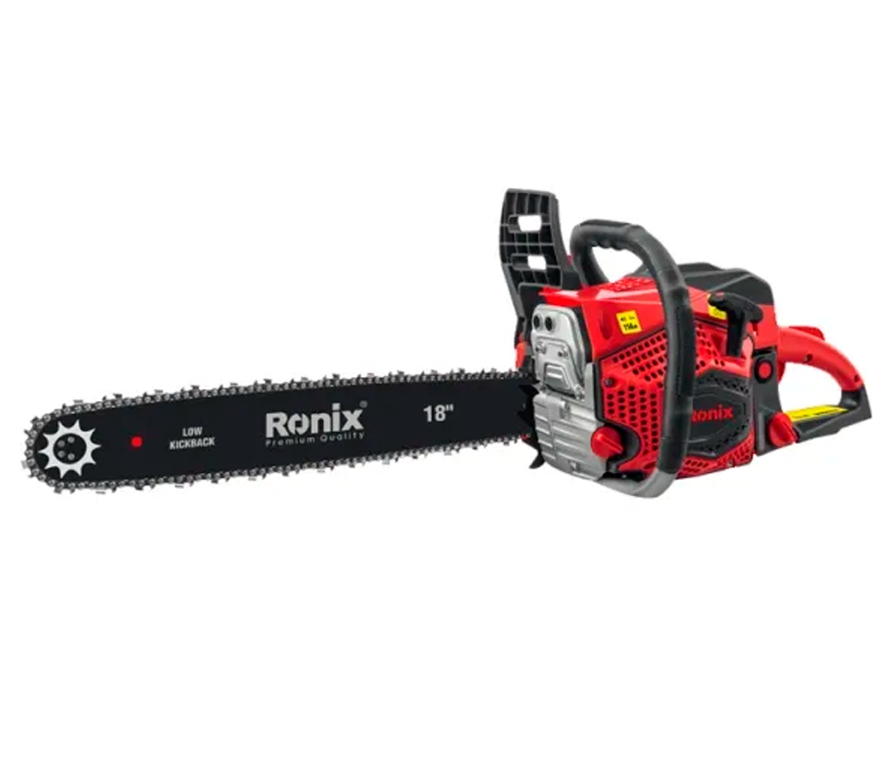 Motoferăstrău pe benzină RONIX 4648, motor 58 cm³, lamă 450 mm