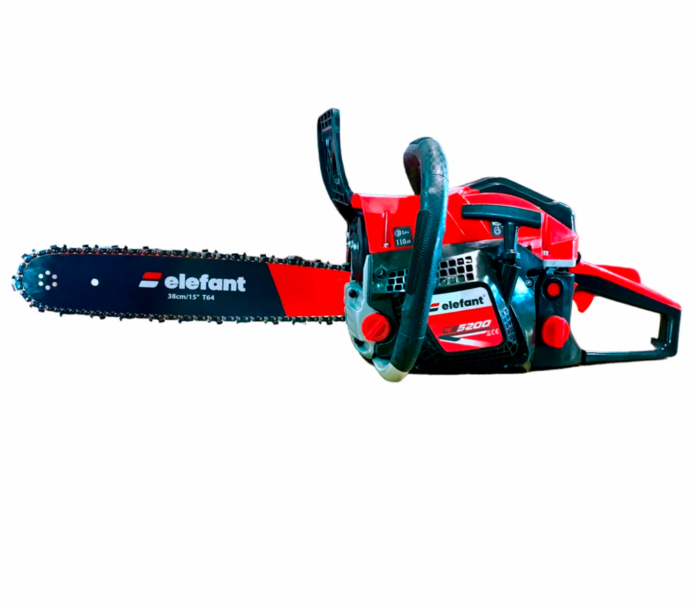 Motoferăstrău pe benzină Elefant CS5200, motor 52 cm³, lamă 380 mm