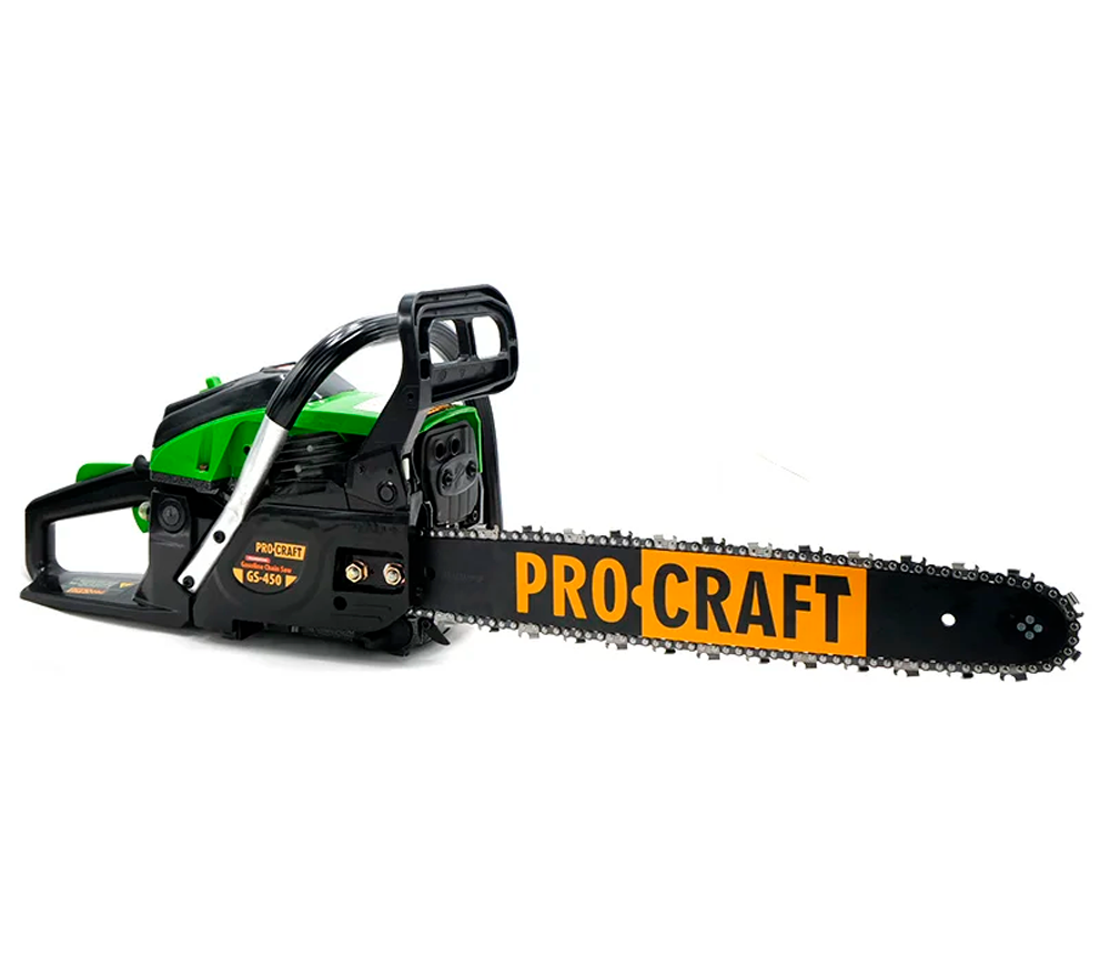 Motoferăstrău pe benzină ProCraft GS-450, motor 52 cm³, lamă 450 mm