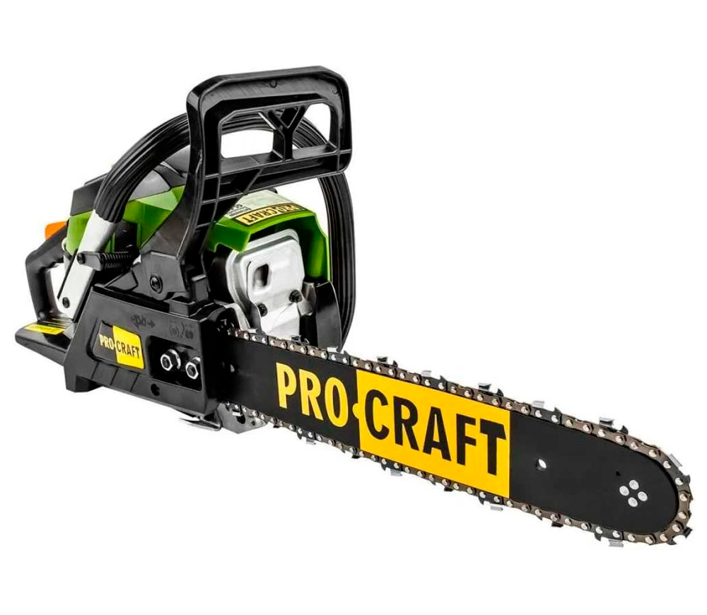 Motoferăstrău pe benzină ProCraft GS-58X, motor 37 cm³, lamă 350/400 mm