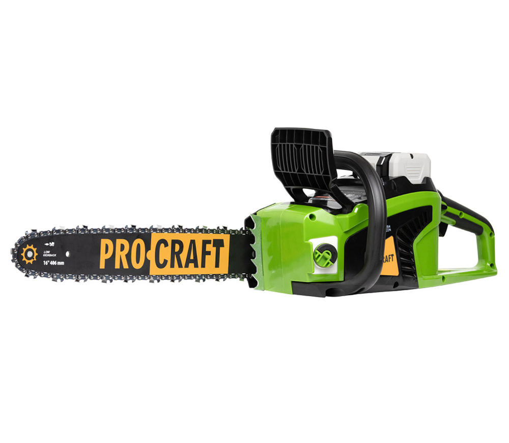 Fierăstrău cu lanț și acumulator ProCraft BI21102, șină 400 mm, 40 V, 8 Ah